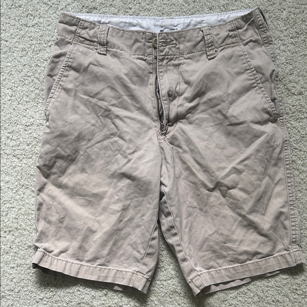 Old Navy Men's Khaki Flat Front Shorts
